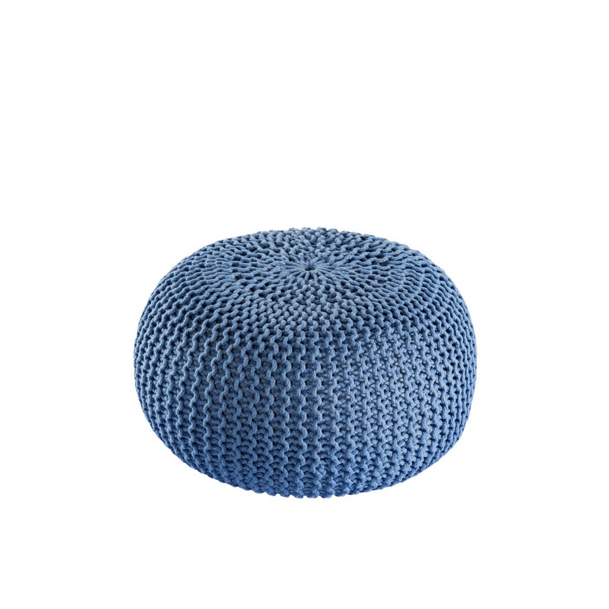 Pouf premium Ø45cm stoel kruk breien pouf in terras pool tuin duurzaam