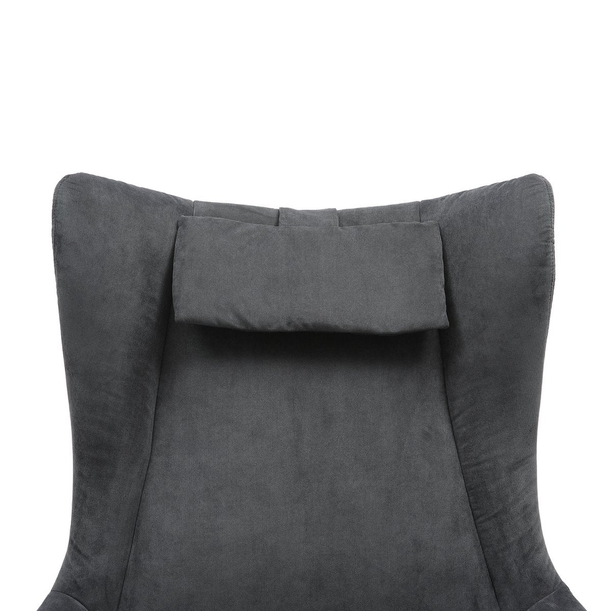 Fauteuil en kruk koordoptiek grijs