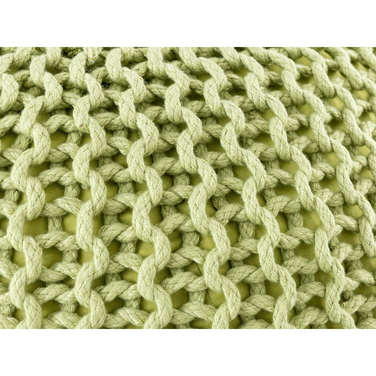Pouf premium Ø45cm stoel kruk breien pouf in terras pool tuin duurzaam