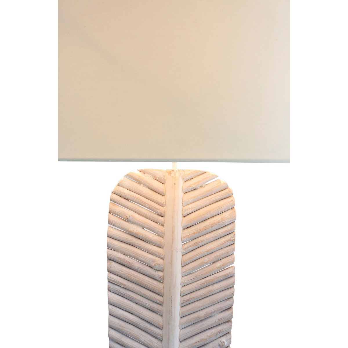 Vloerlamp drijfhout wit 175 cm