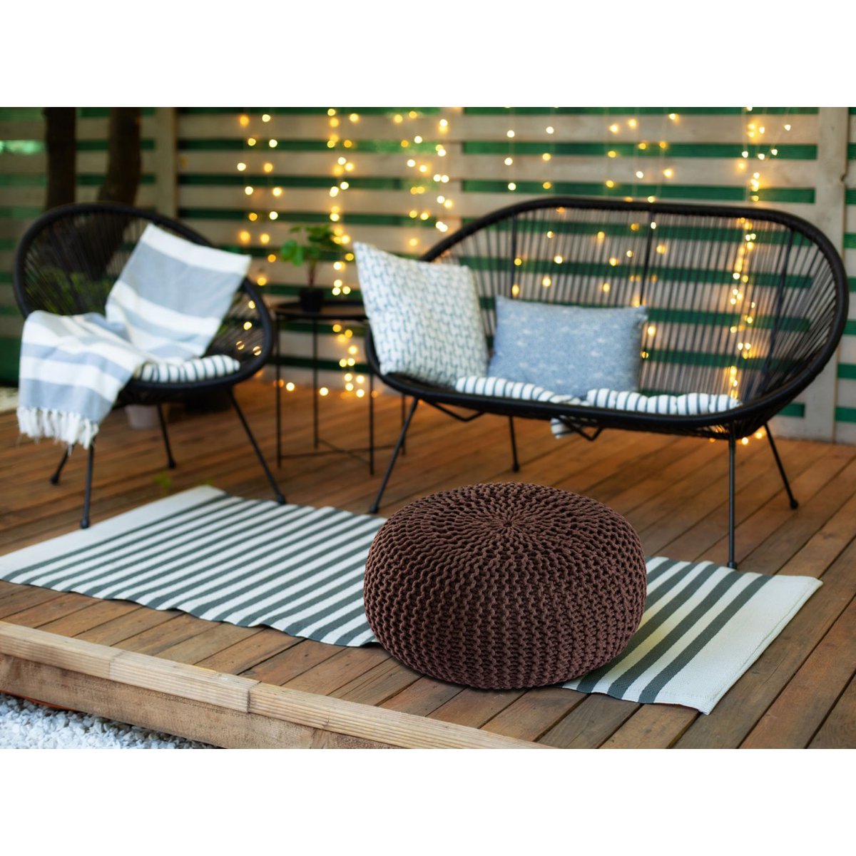 Pouf Outdoor Ø55cm stoel Pouf Terrace Pool Garden