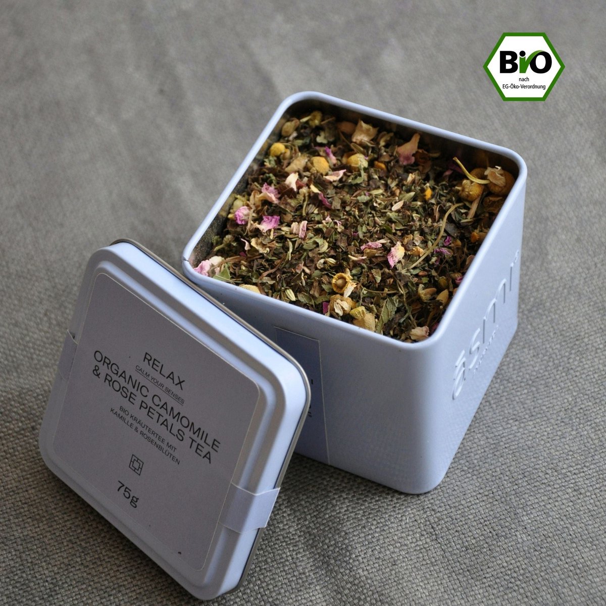 Roseva Bloom met kamille en rozenblaadjes