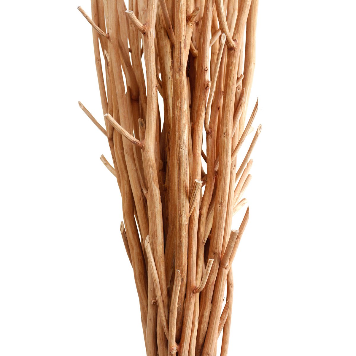 Vloerlamp drijfhout naturel/wit 175 cm