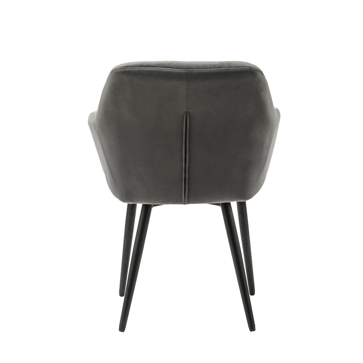Grijze fluwelen fauteuil