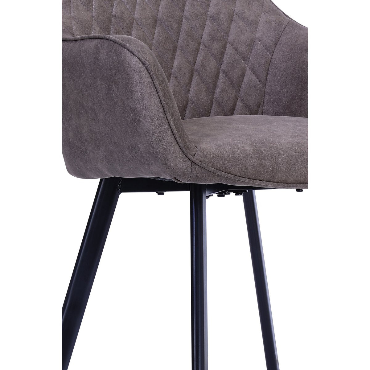 Set van 2 fauteuils in taupe microvezel