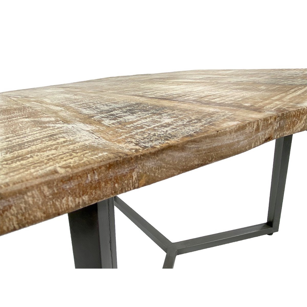Salontafel 74 x 56 cm woonkamer tafel bijzettafel lyon metalen frame