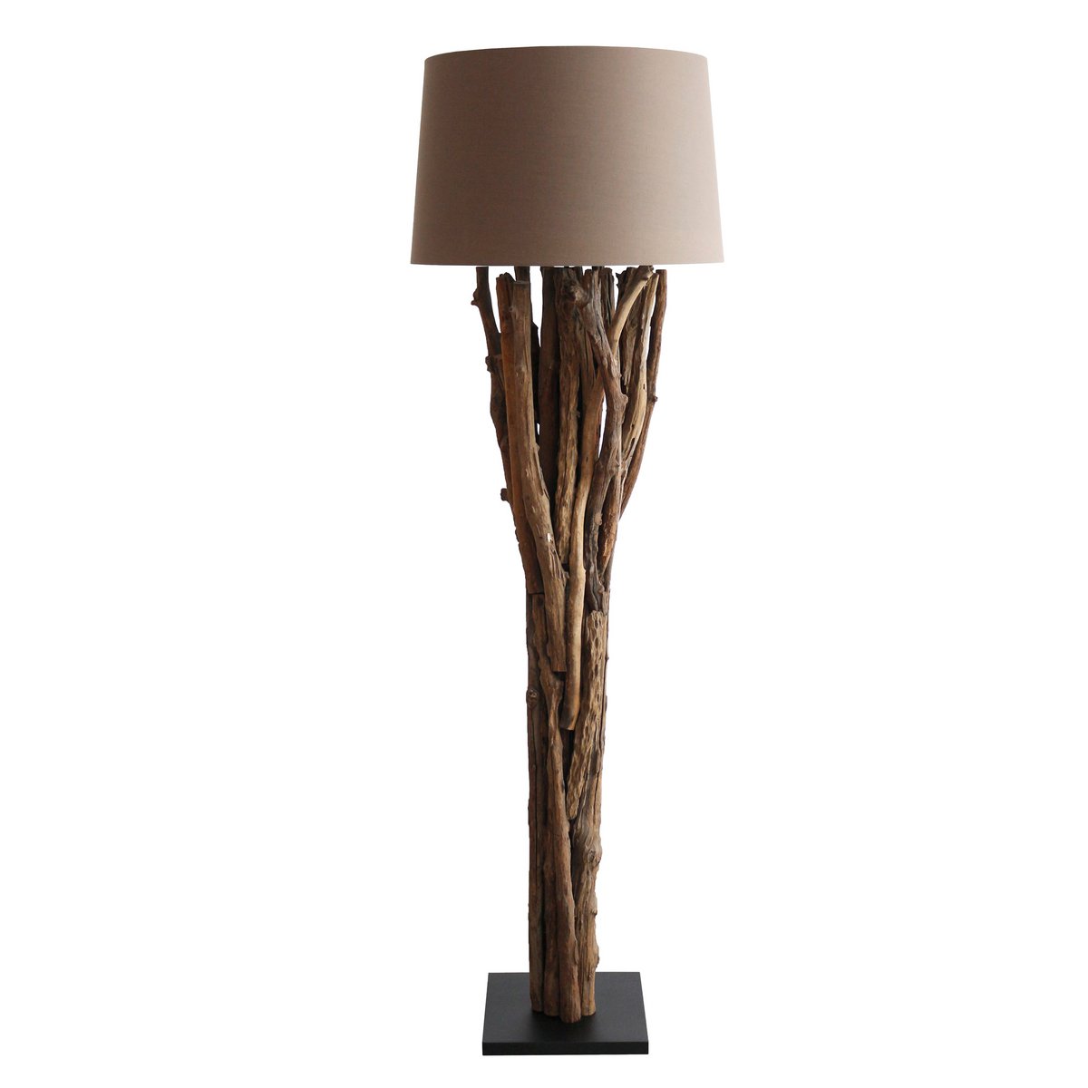 Vloerlamp drijfhout naturel/bruin 175 cm
