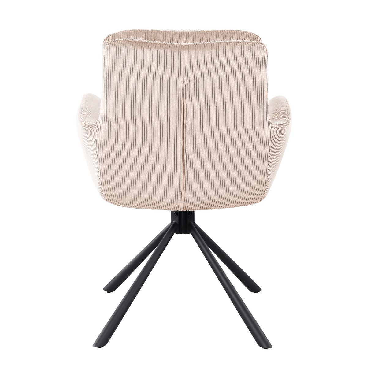 Fauteuil in corduroy look beige