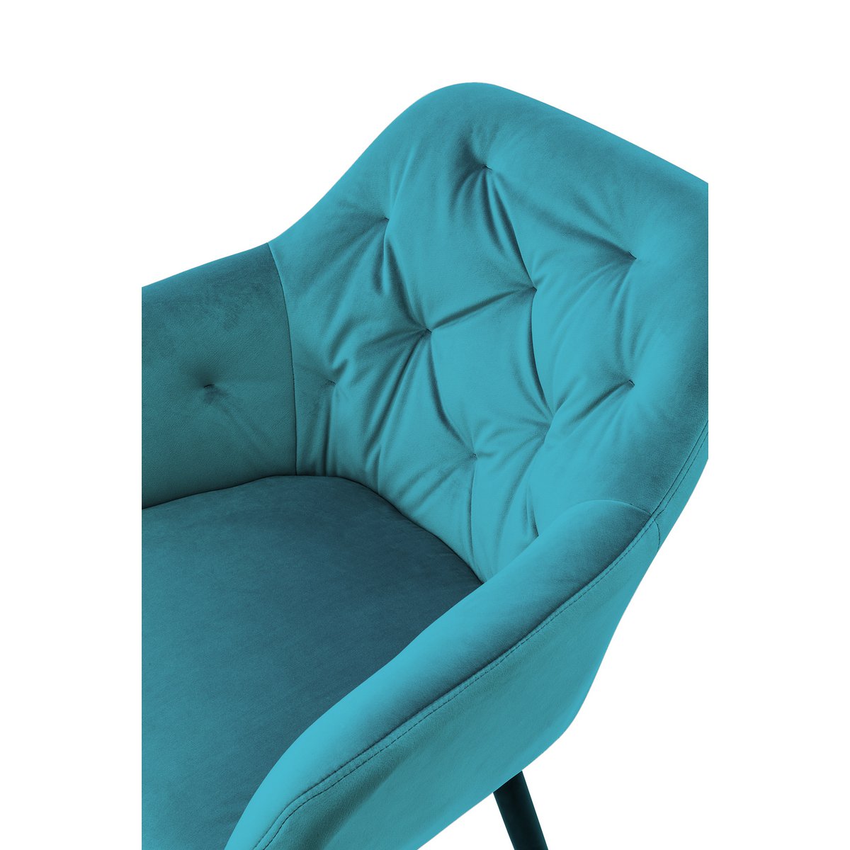 Fauteuil turkoois fluweel