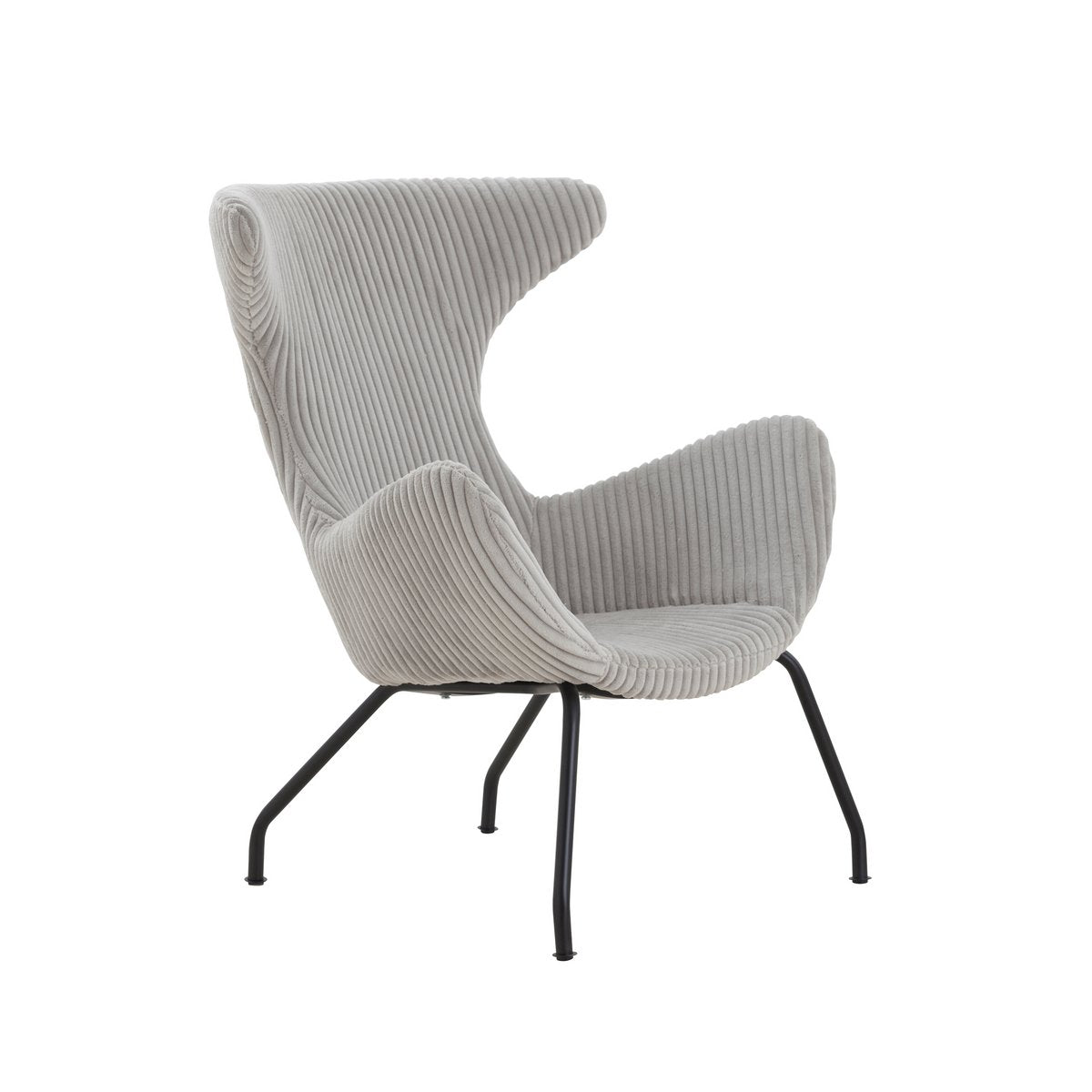 Relaxfauteuil Grijze structuurstof