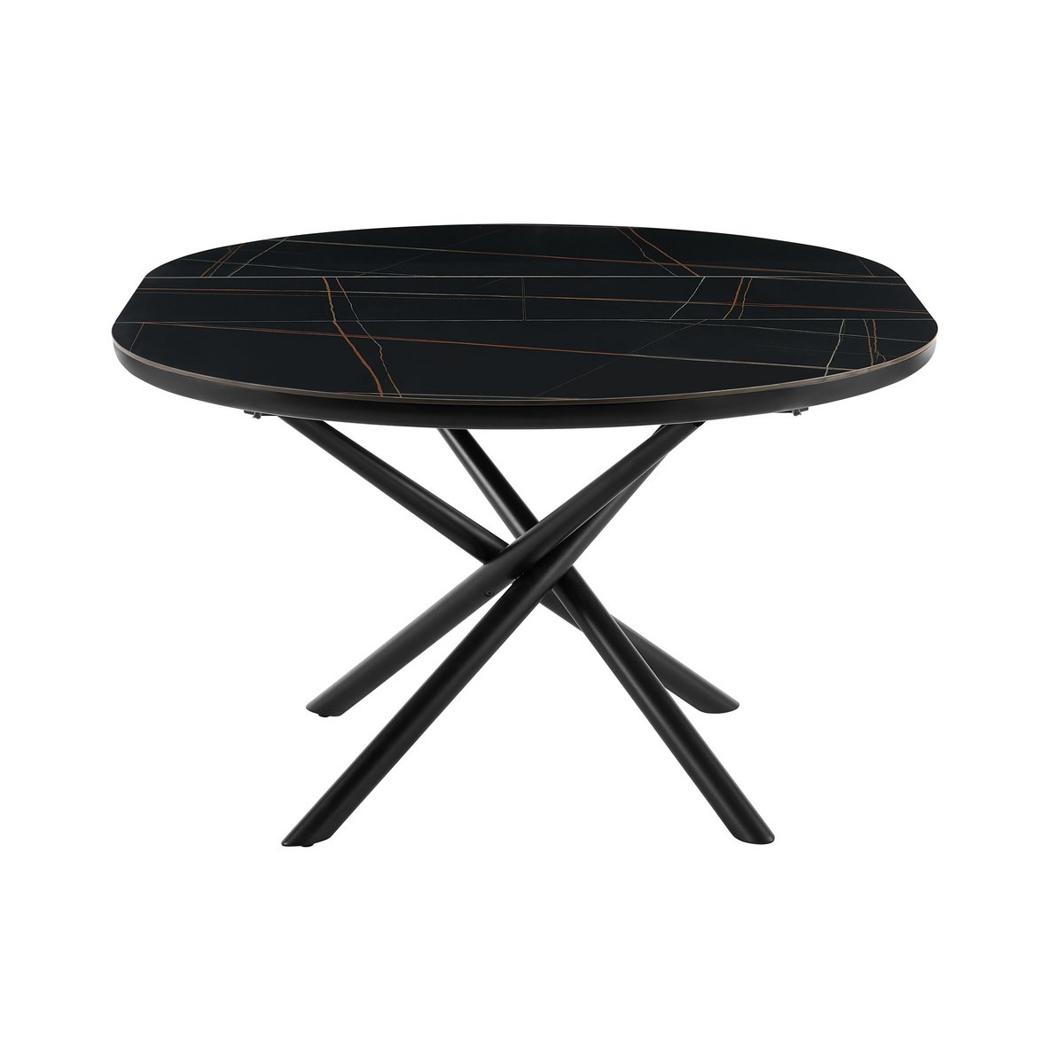 Eettafel Ø120 cm zwart