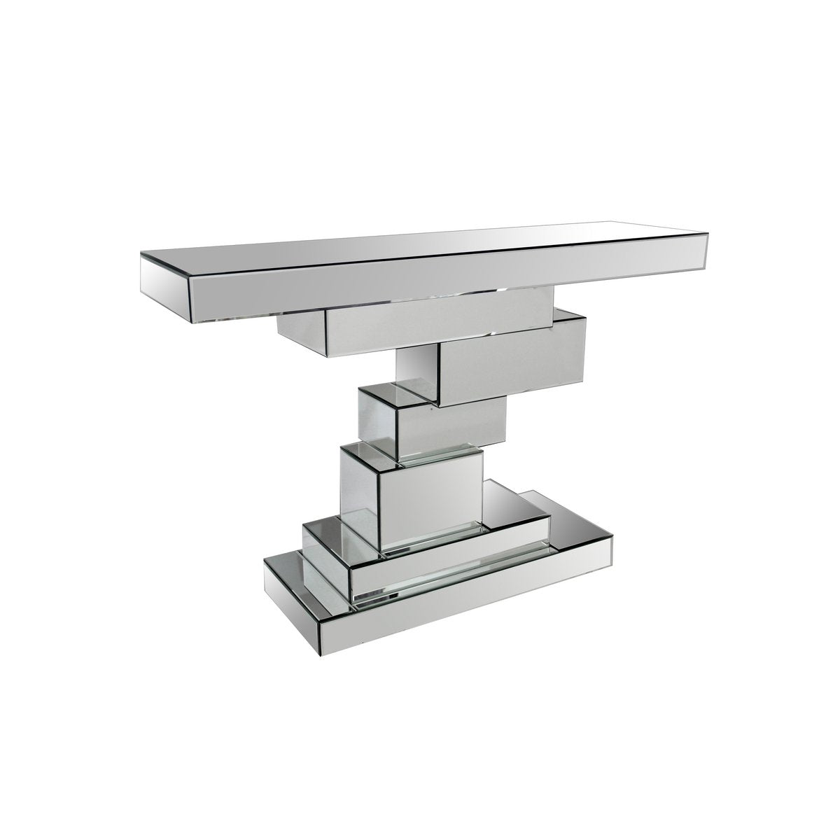 Tafel van MDF met spiegelglas