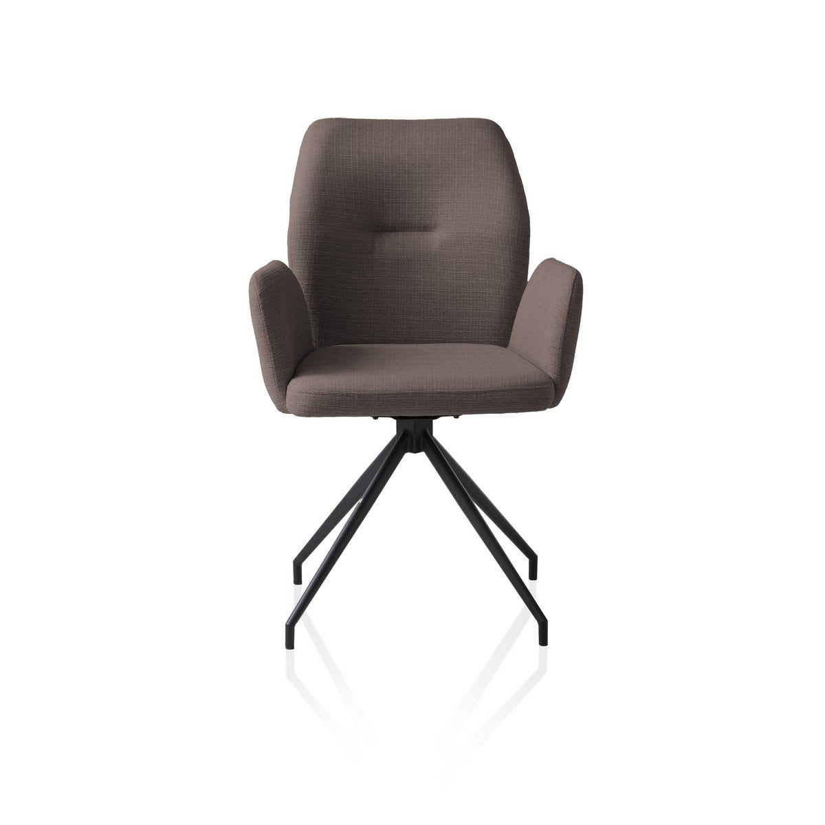 Fauteuil met 180° draaifunctie bruin