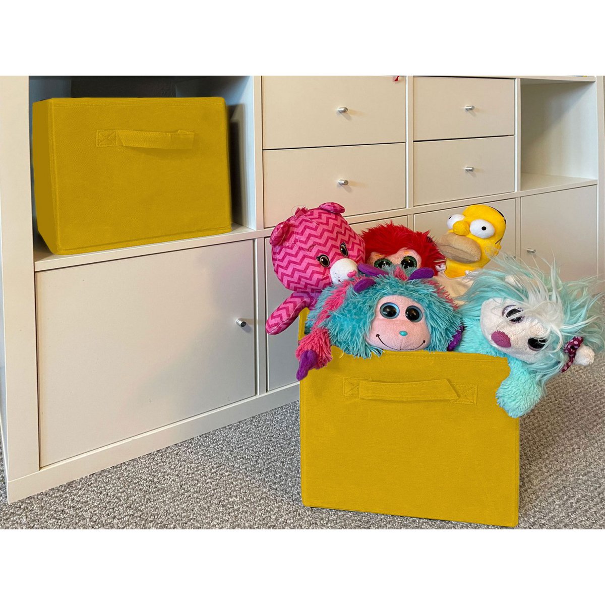 Opslagboxen opvouwbare vouwkast 26x26x26 cm 6 -pack opbergdoos vierkant