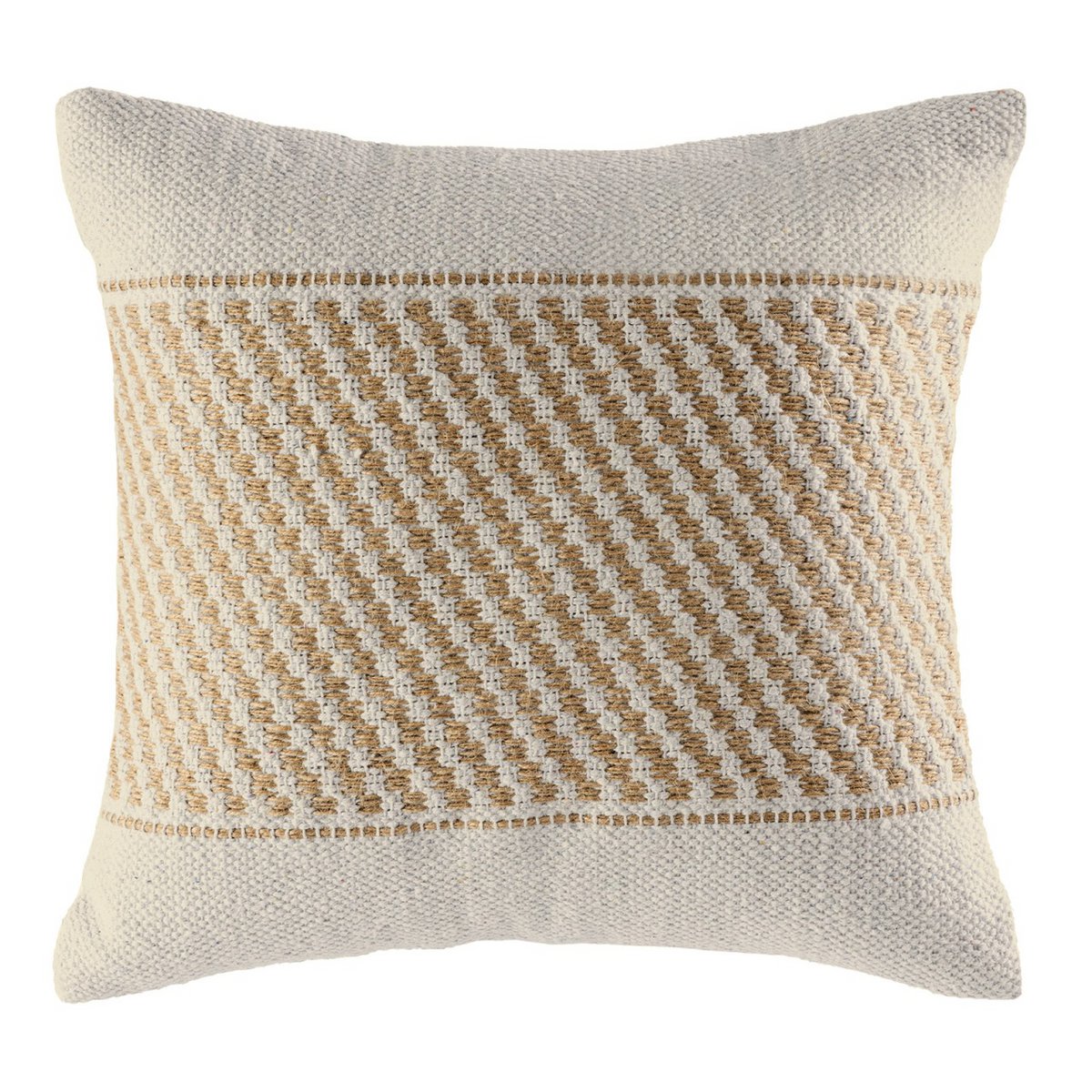 Bankkussen 40x40cm 12-delige set 2 x 6 PU sierkussen katoen en naturel jute