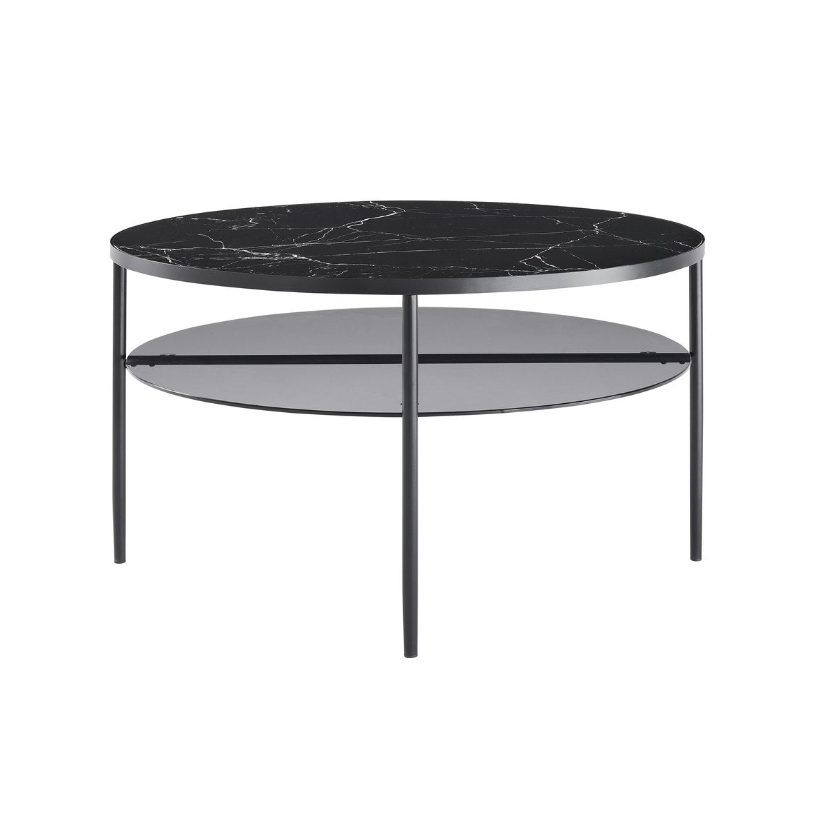 Salontafel Ø 81 cm zwart