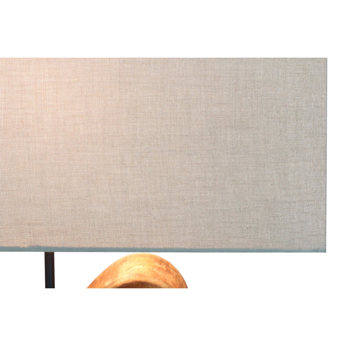 Tafellamp drijfhout/linnen naturel 50 cm
