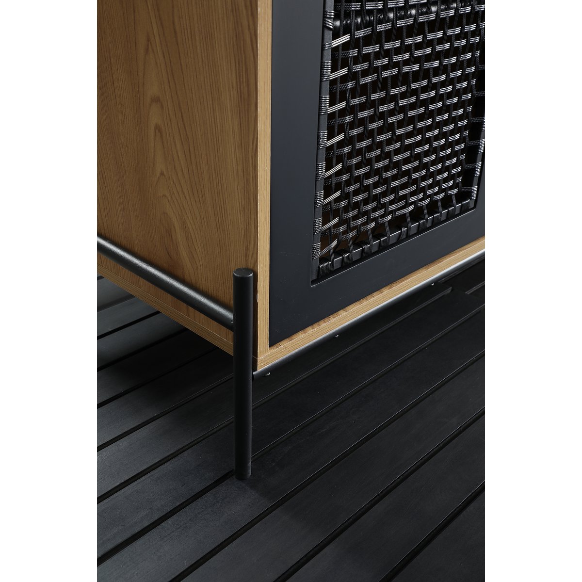 Dressoir naturel/zwart