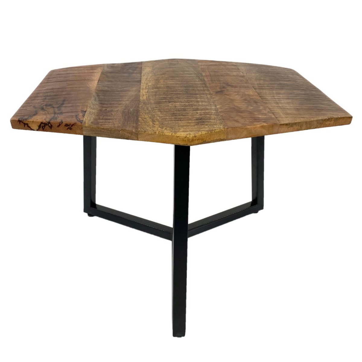 Zije tafel 56 x 47 cm woonkamer tafel salontafel mooi metalen frame zwart - wit wit wit