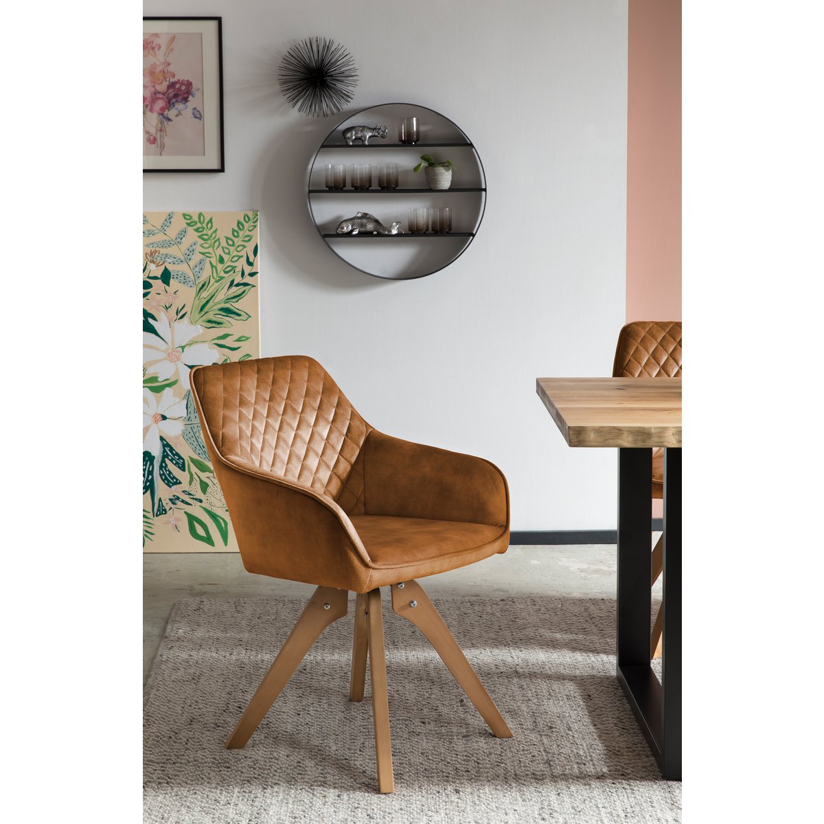 Fauteuil vintage fluweel velours, goud