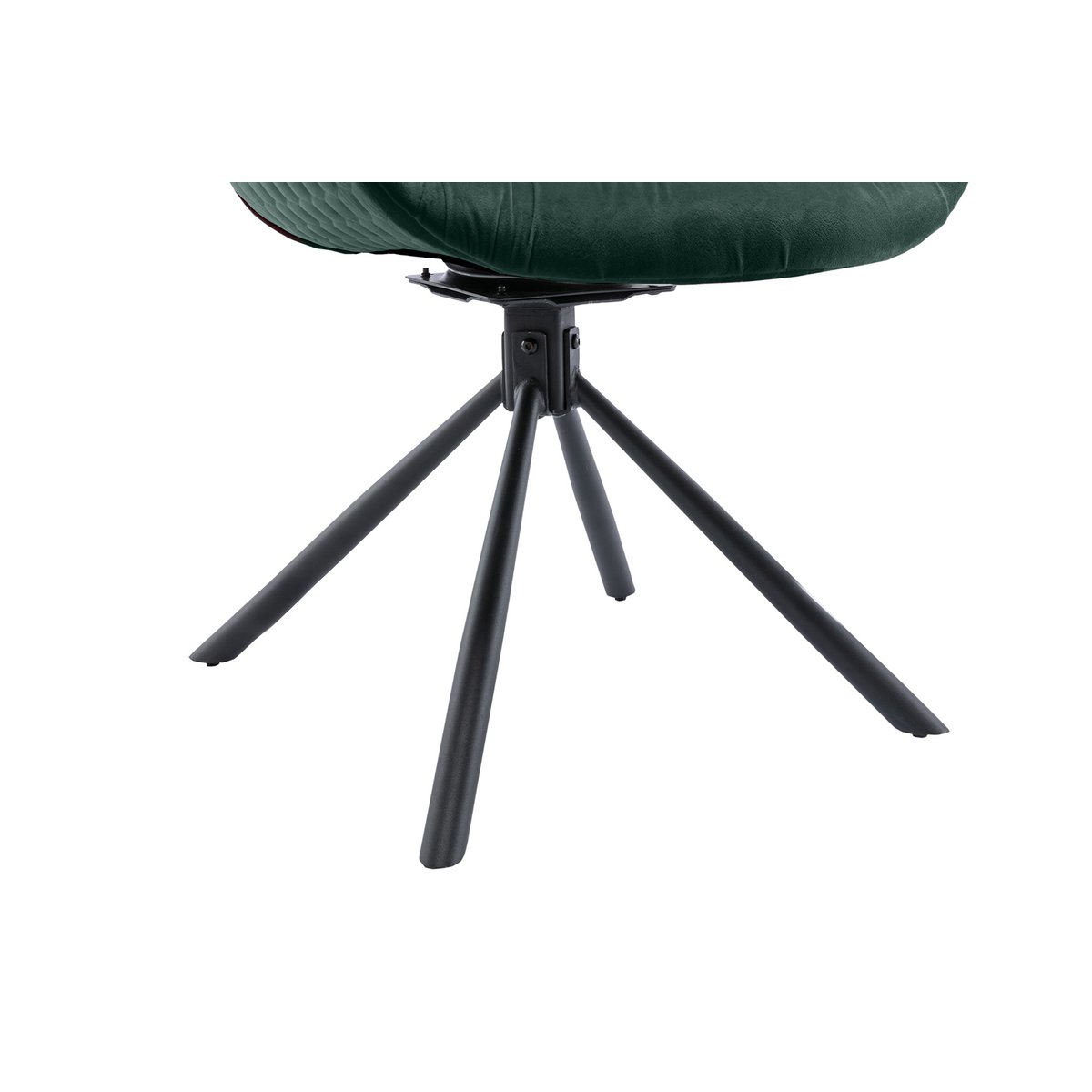 Fauteuil met honingraatstiksel in dennengroen fluweel