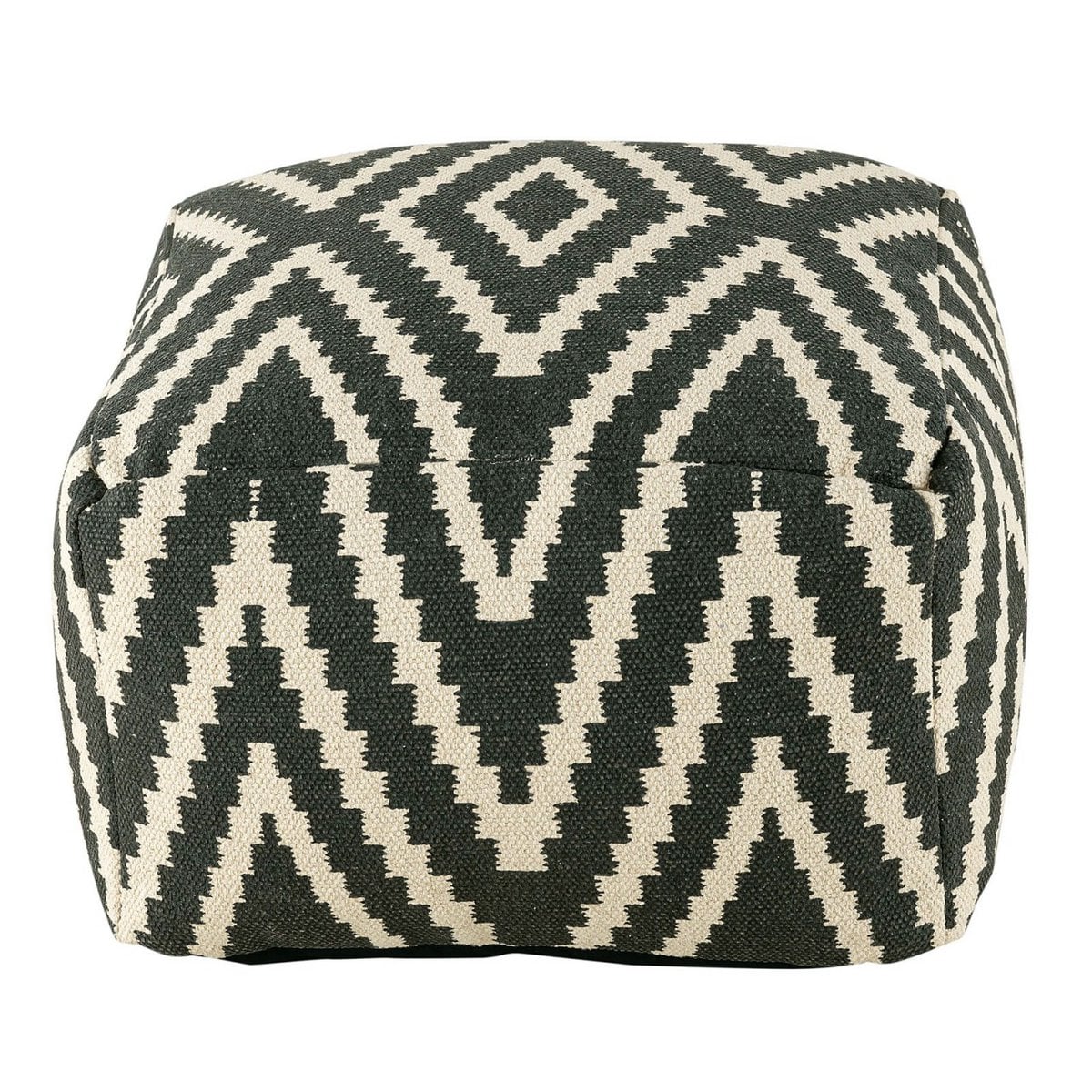 Zittend dobbelstenen voetkrukken stoel kruk 50x35x50cm pouf kelim vloerkussen peru zwarte taupe gele turquoise