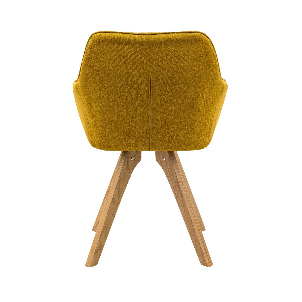 Fauteuil set van 2 curry geel textiel