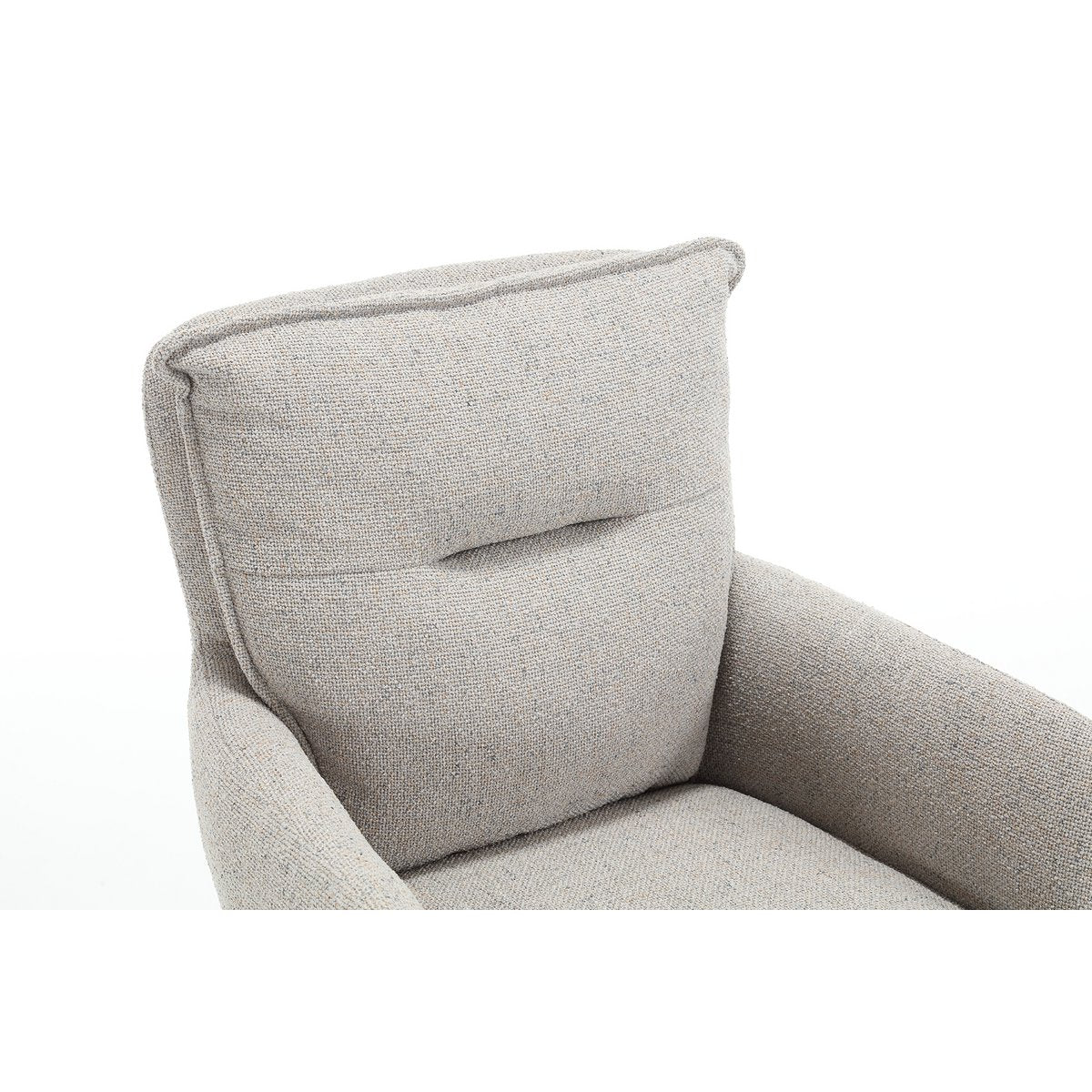 Fauteuil structuurstof grijs