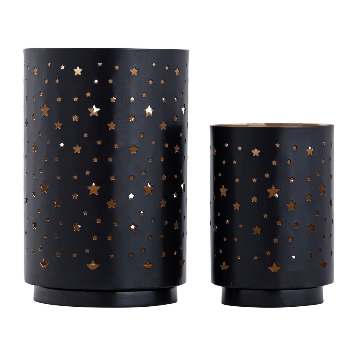 Tealight Holder MasterBox 16x 2 Set Starry Sky Kandelhouder rond Black Gold