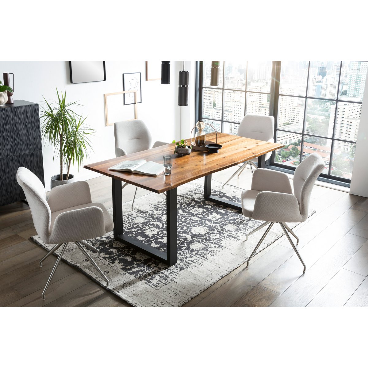 Eettafel 180x90x77 cm