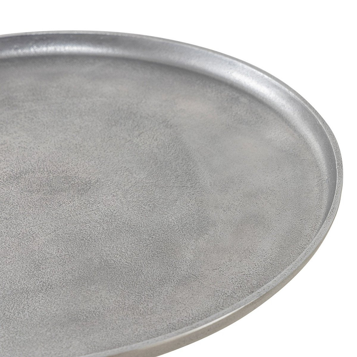 Bijzettafel metaal rond Ø 44x53 cm decotisch nobel of goud met ontwerp middenvoet aluminium