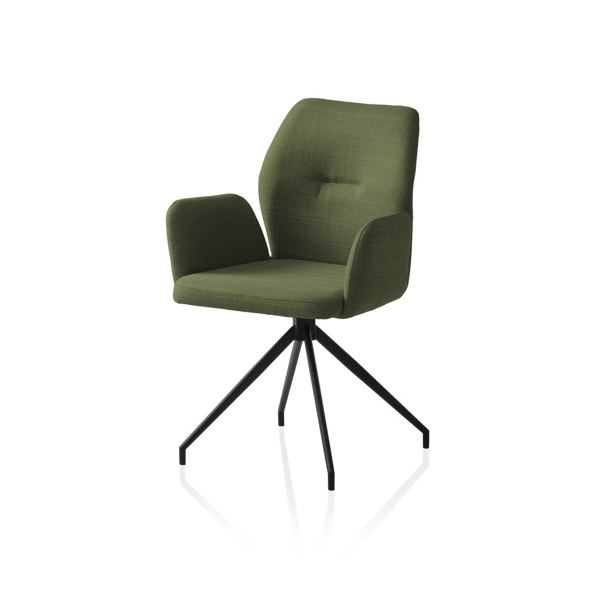 Fauteuil met 180° draaifunctie groen