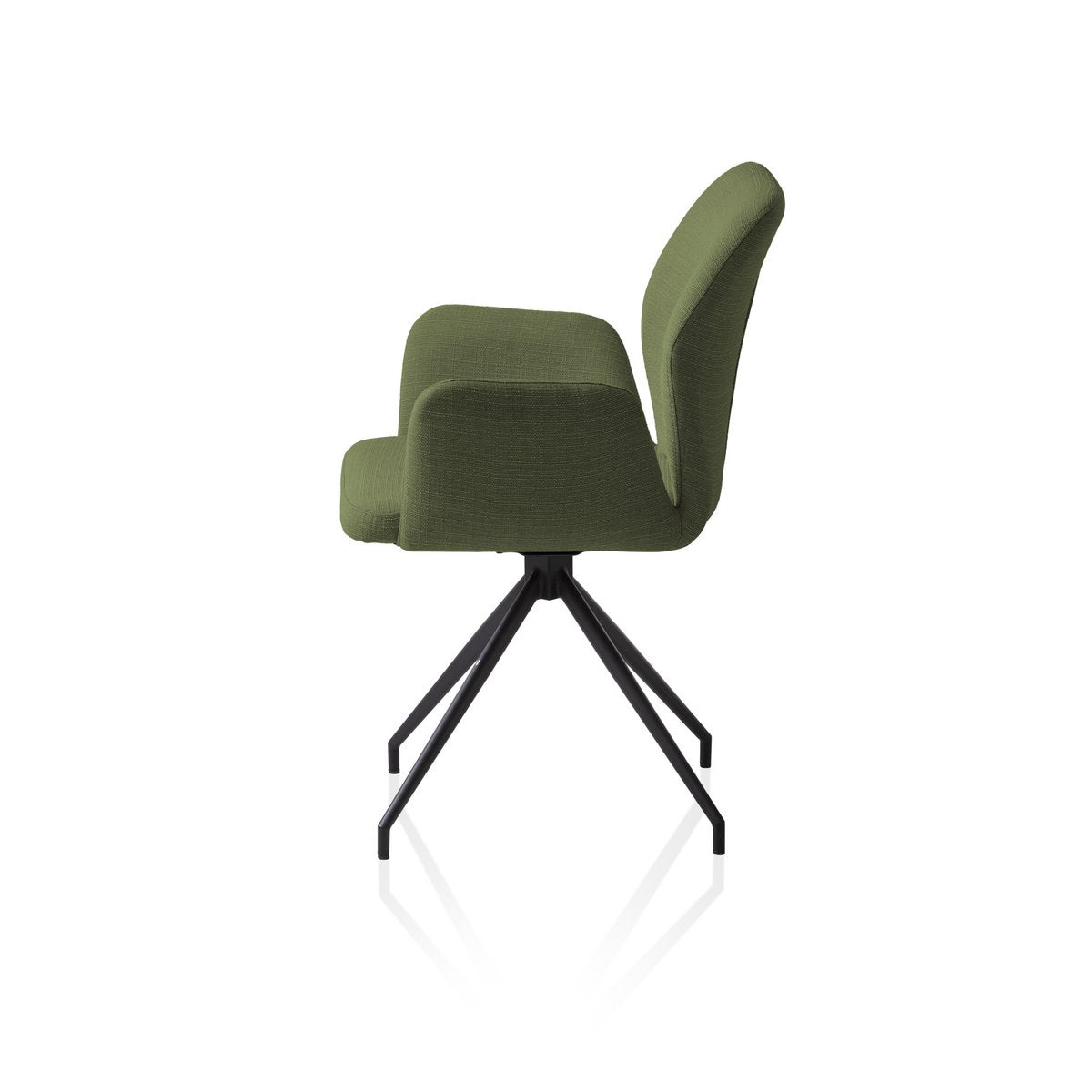 Fauteuil met 180° draaifunctie groen