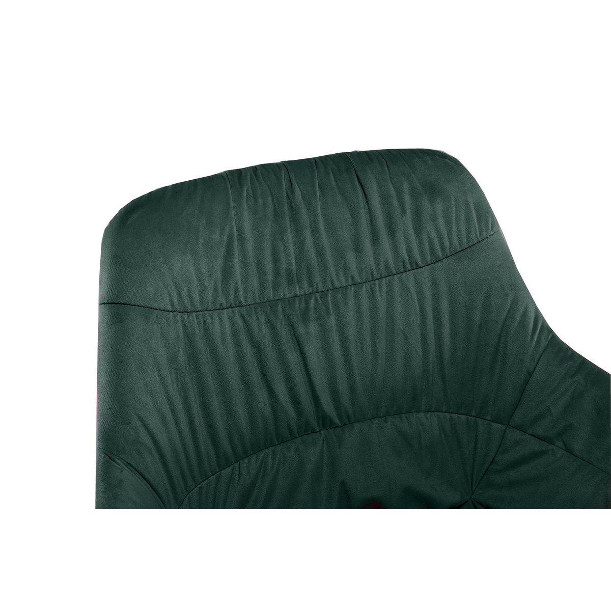 Fauteuil met honingraatstiksel in dennengroen fluweel