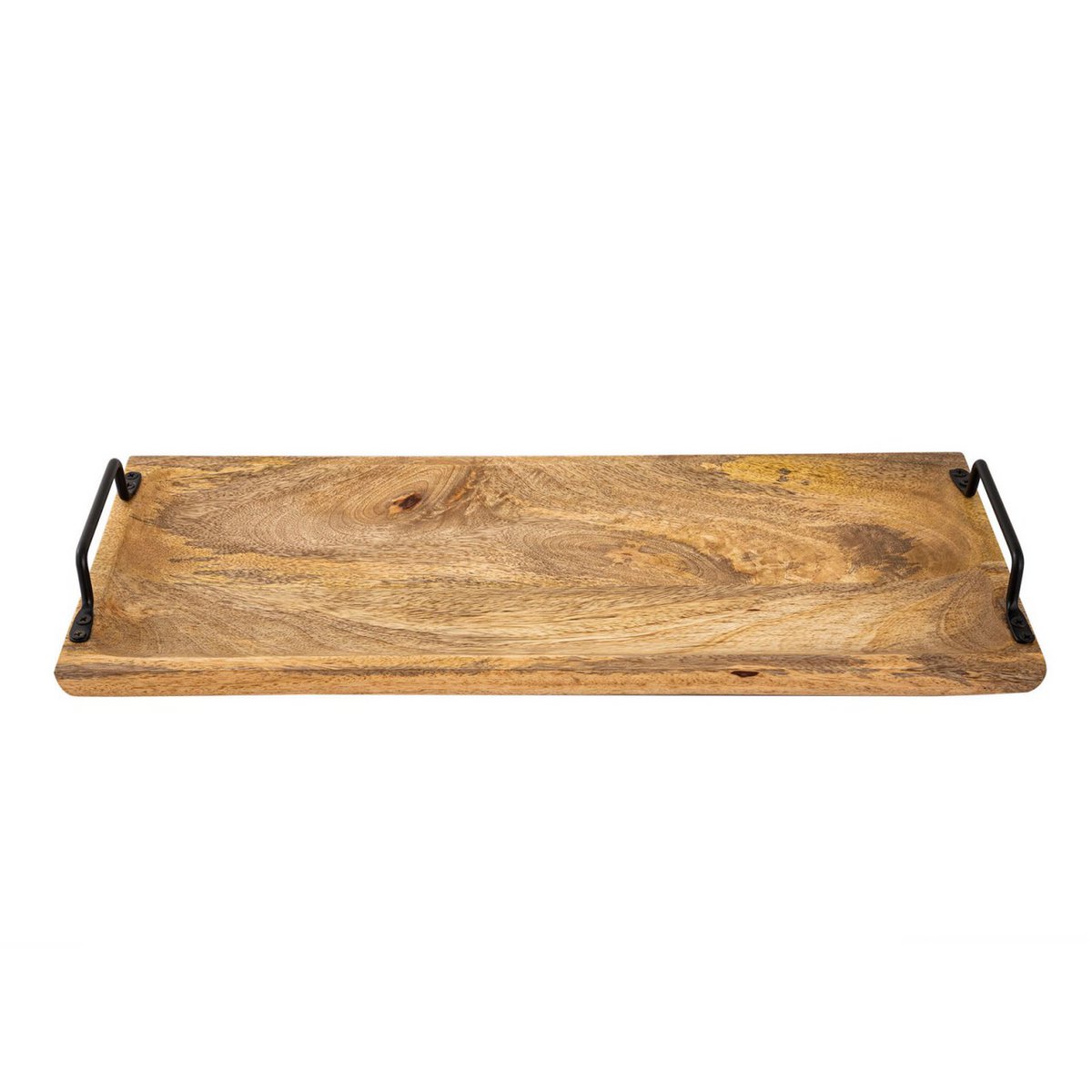 Serveer lade houten lade Tray hout 50x20cm serveerbord decoratietablet mango houten vaste stof