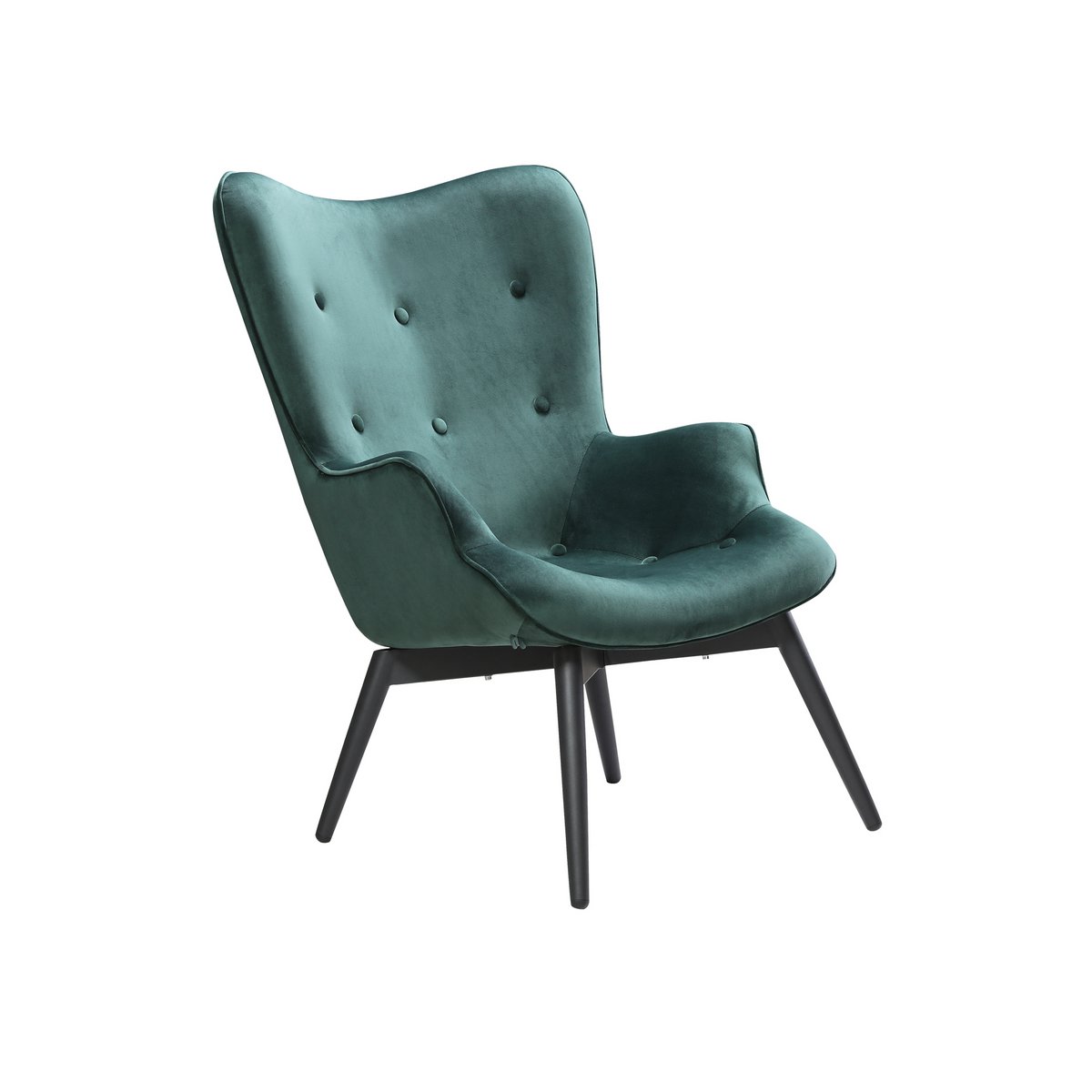 Fauteuil groen fluweel