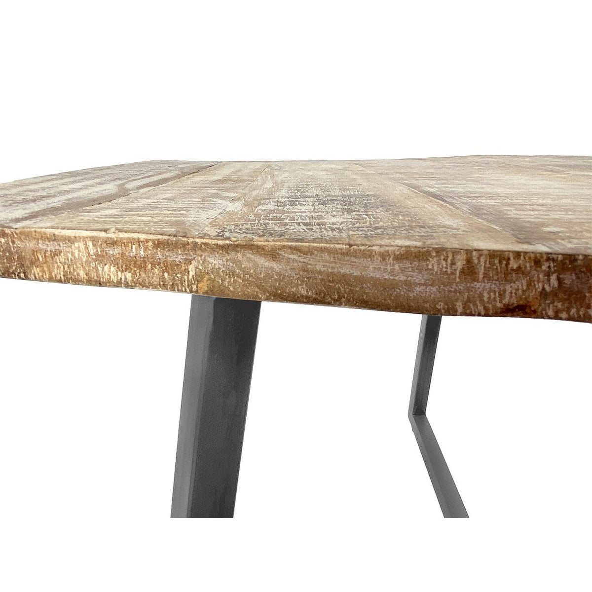 Salontafel set 2-delig woonkamertafel bijzettafel Paris metalen frame zwart wit of antiek zilver