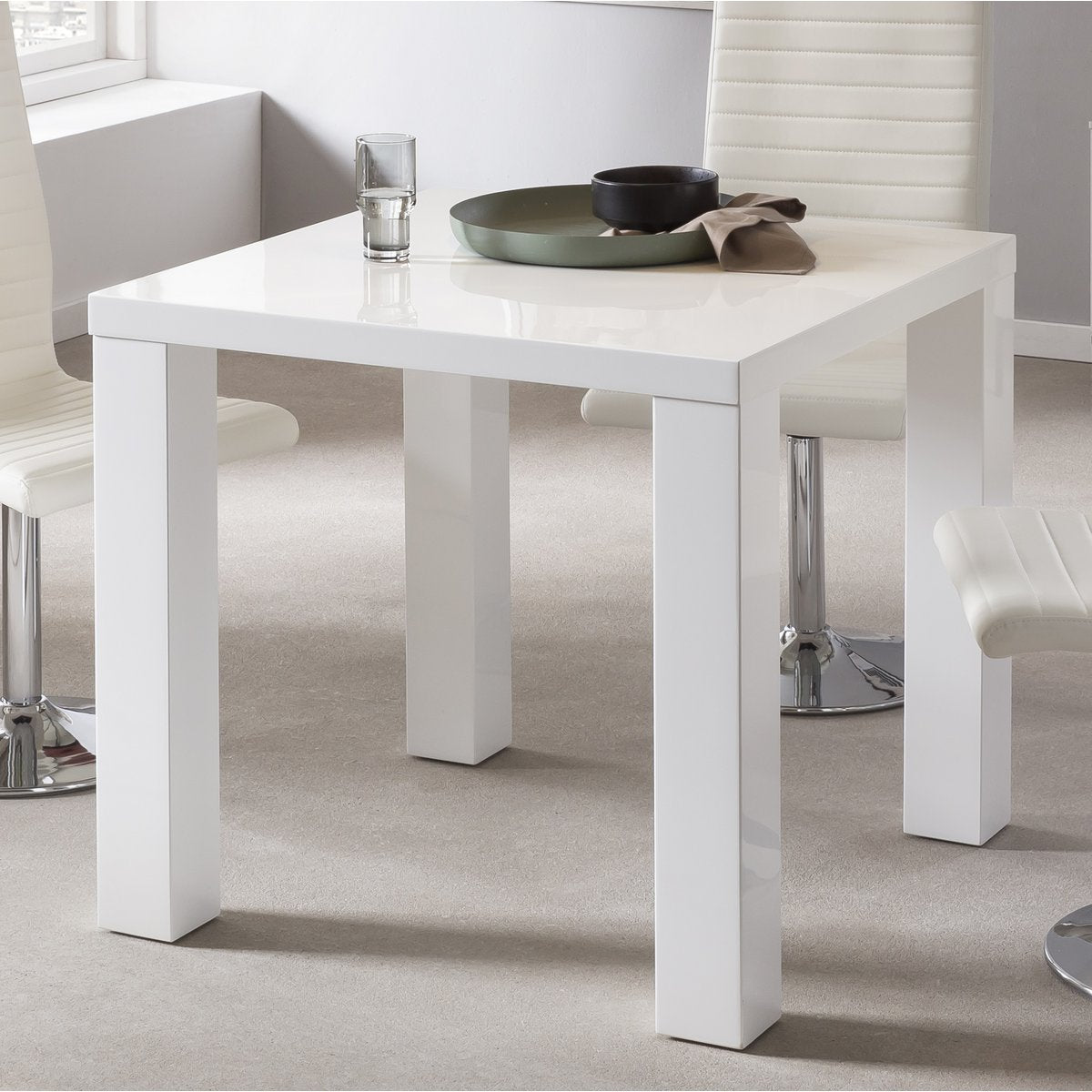 Eettafel 80x80 cm wit