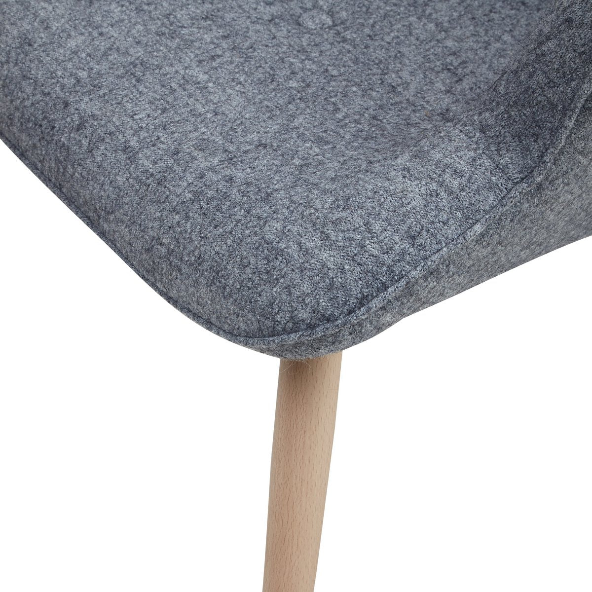 Fauteuil in grijze geweven stof