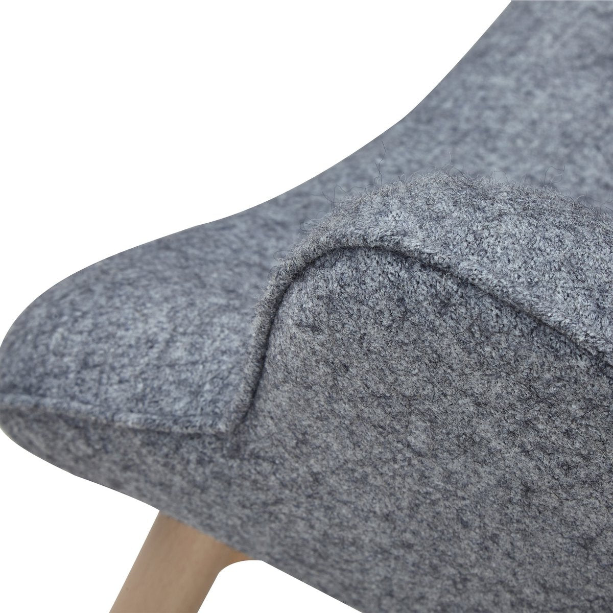 Fauteuil in grijze geweven stof