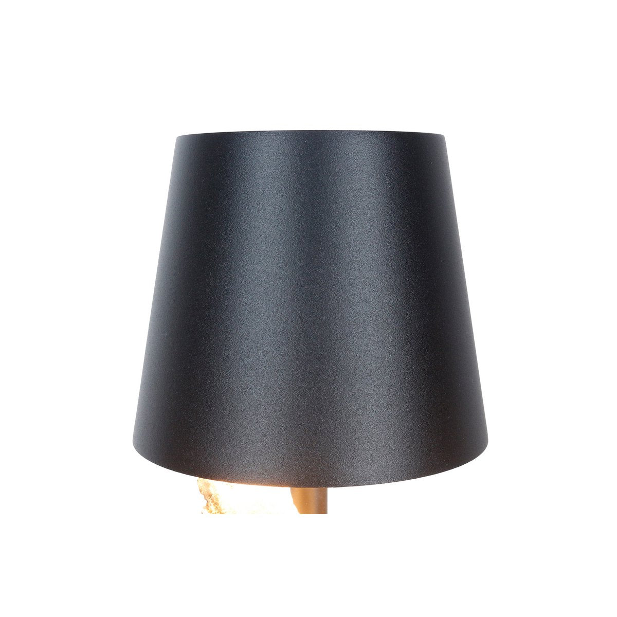 Tafellamp 29 cm naturel/zwart met LED batterij