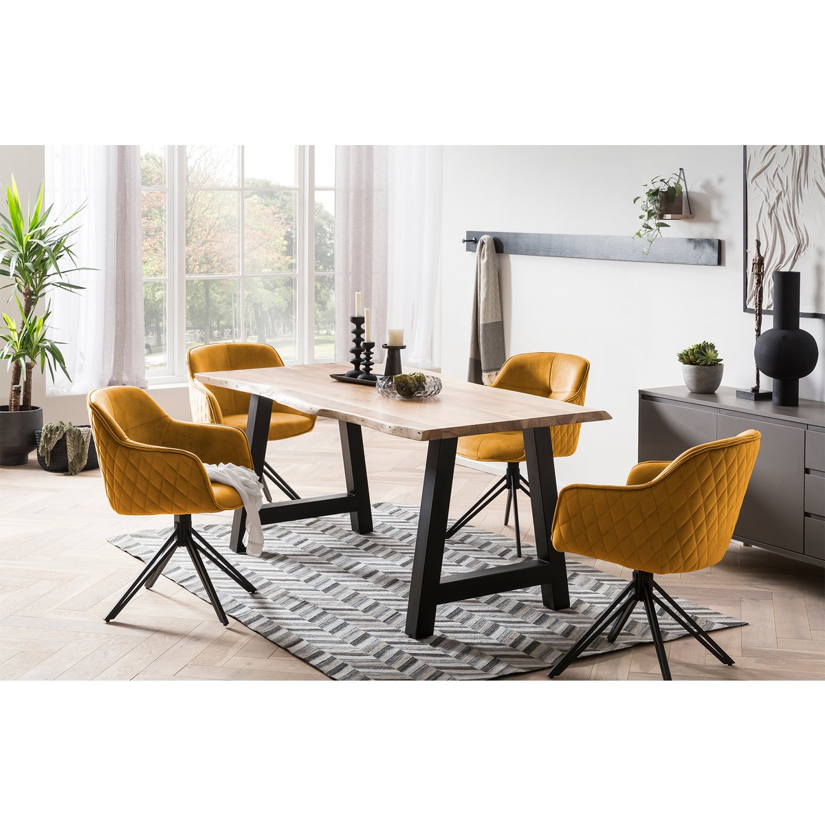 Acacia eettafel 140x80 cm