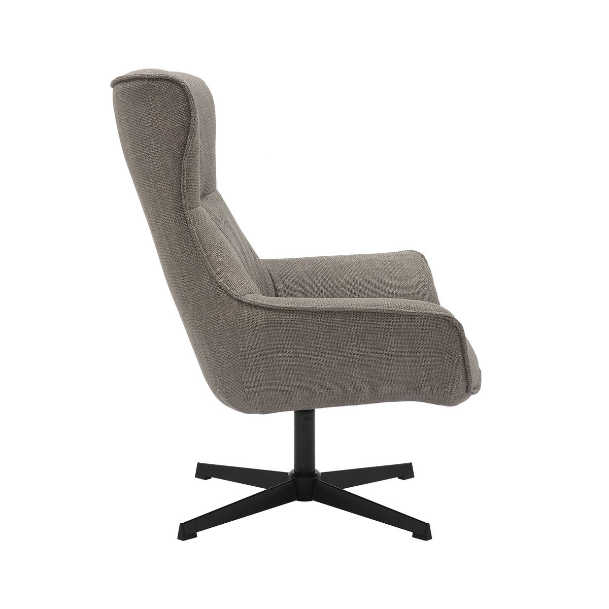 Fauteuil structuurstof taupe