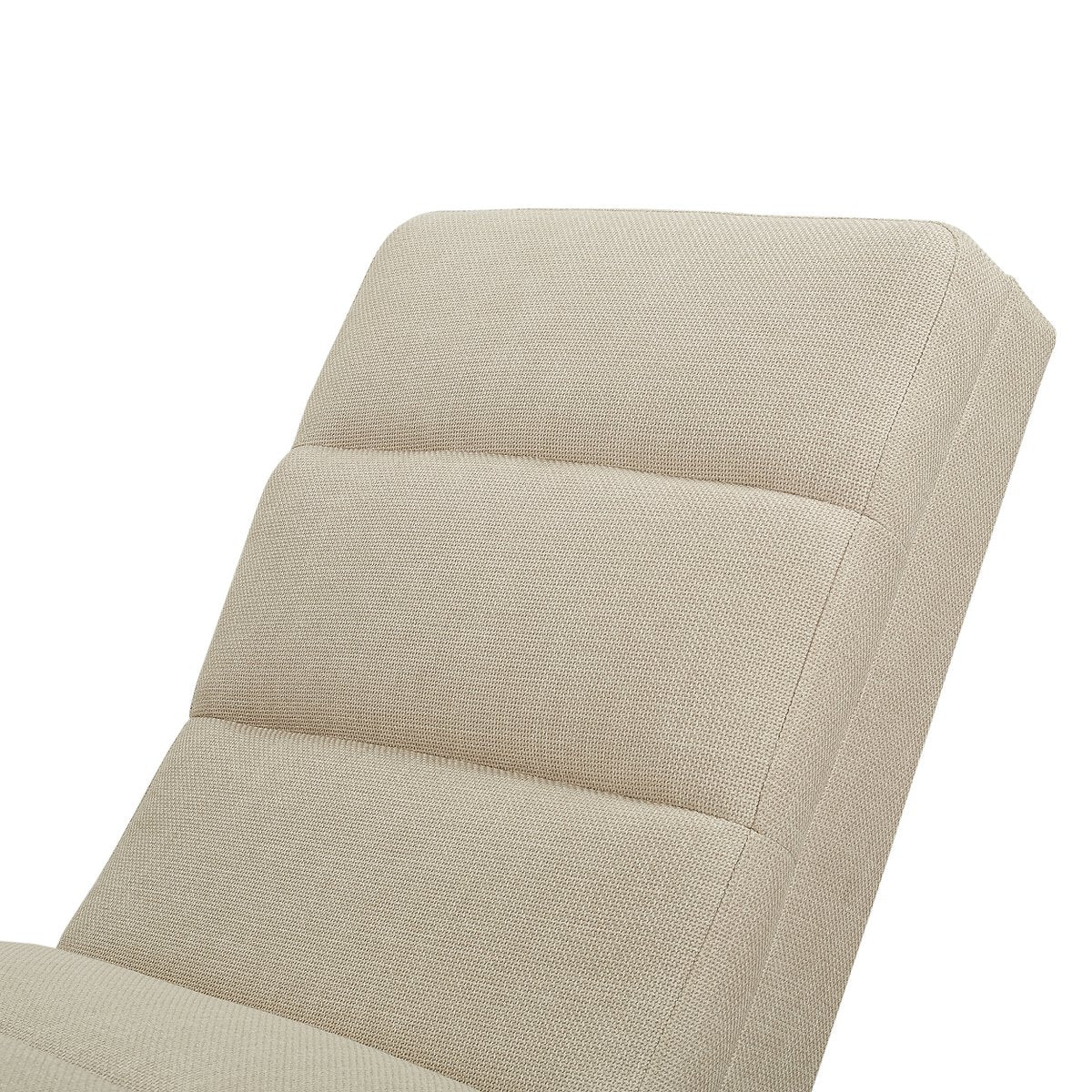 Chaise longue structuurstof beige