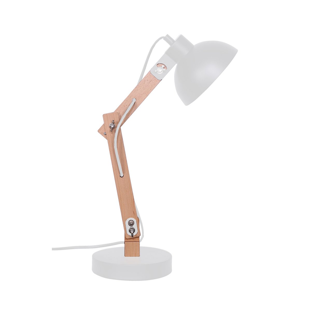 Tafellamp Scandinavisch wit/naturel