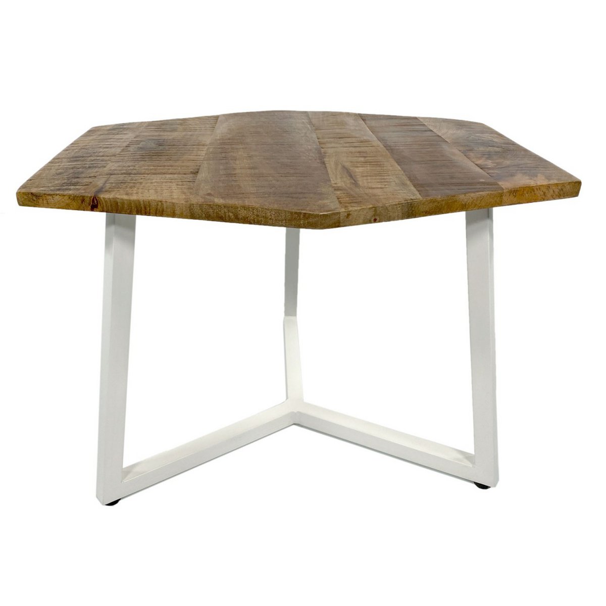 Zije tafel 56 x 47 cm woonkamer tafel salontafel mooi metalen frame zwart - wit wit wit