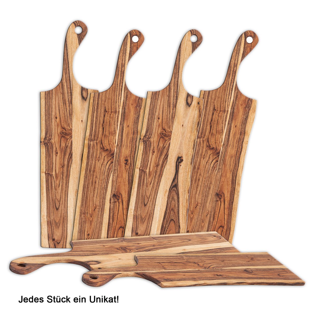 Servingbord houten bord master doos 6-delige decoratieve lade odin 70x20cm decoratief bord acacia solid