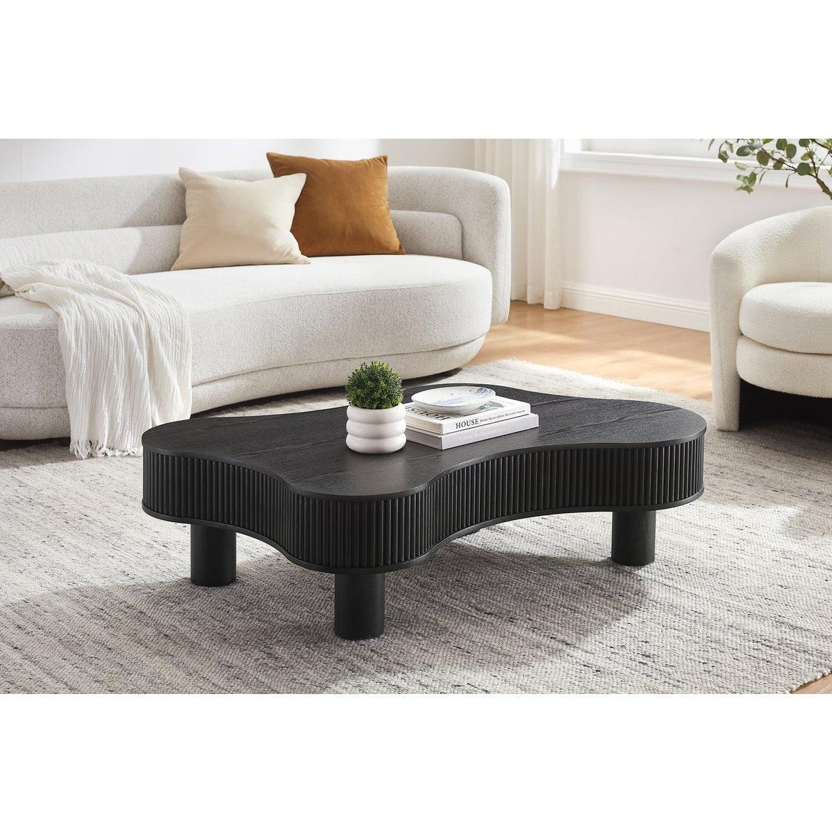 Salontafel 116x77 cm zwart