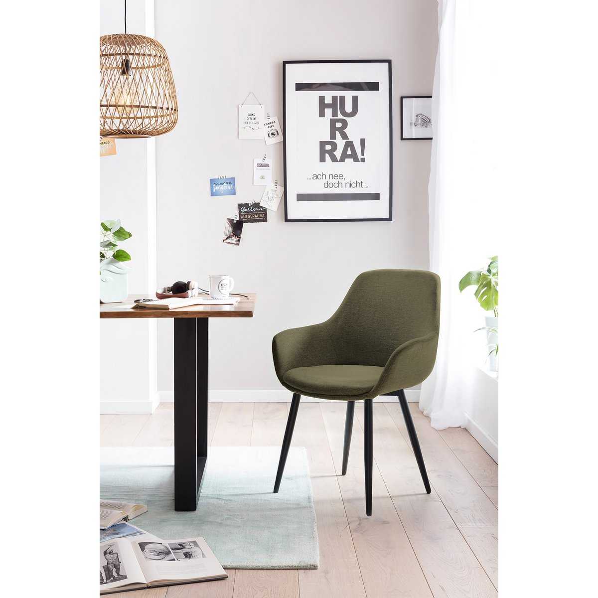 Set van 2 fauteuils groen