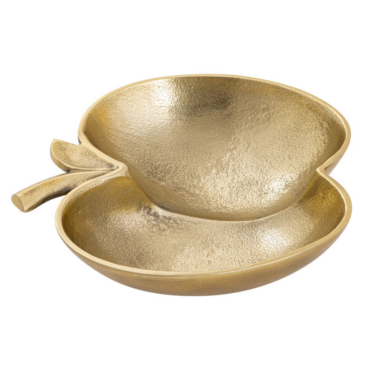Apple Bowl Decoratieve schaal Apple goud of zilveren aluminium